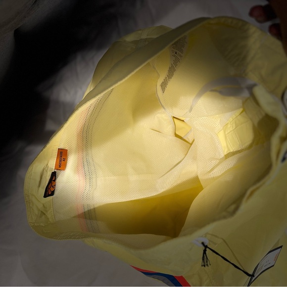 Sundek Yellow Athletic Shorts with Blue and Red Stripes - Picture 5 of 8